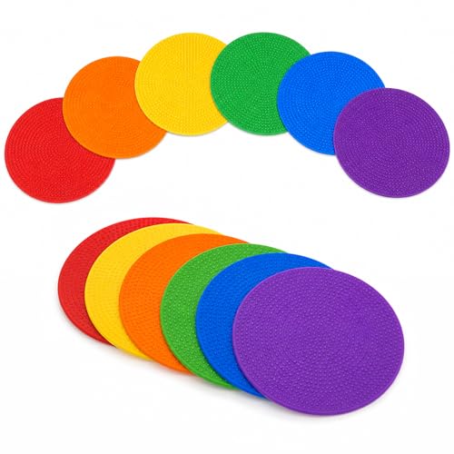 12 Pcs Agility Floor Dots - Versatile Sport Markers for Training