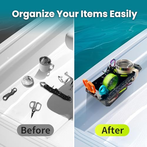 Gocozer Black Boat Cup Holder with Rubber Tab | Universal Marine Storage Organizer - 1 Piece