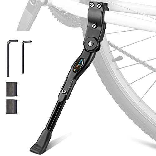 Adjustable Aluminium Alloy Bike Kickstand - Black for 22-28 Inch Wheels
