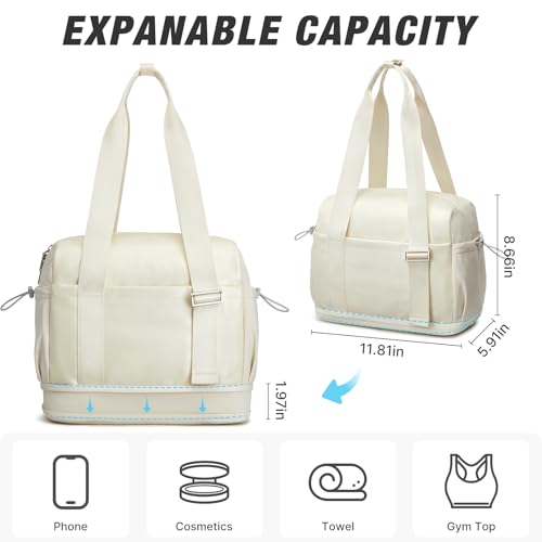 G4Free 10L Mini Gym Bag with Wet Pocket, Lightweight Duffle for Women & Men