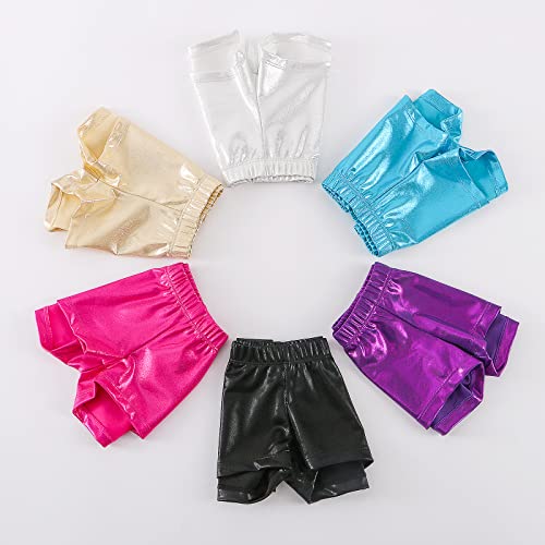 Girls Dance Shorts for Gymnastics - Sparkle Glitter - 5-6 Years