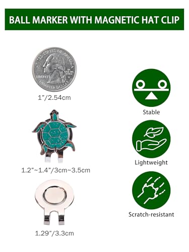 Magnetic Golf Ball Marker Hat Clip - Cute Animal Designs