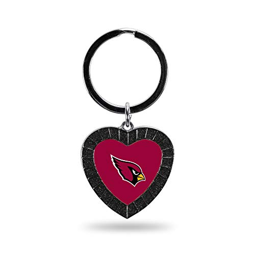 NFL Arizona Cardinals Rhinestone Heart Keychain - Great Accessory