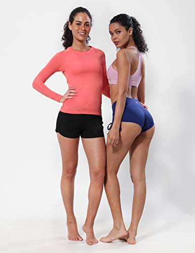 Bubblelime Long Sleeve Rashguard for Women - Coral, Small
