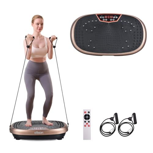 3D Vibration Plate Exercise Machine with 120 Speeds - Fitpro Brown