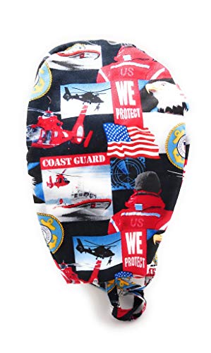 Patriotic Military Cotton Scrub Hat - Handmade USA Cap