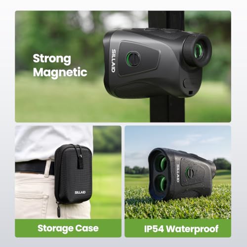 Golf Range Finder with Slope - 1200 Yards, Pin Lock Vibration, USB-C Rechargeable, IP54 Waterproof
