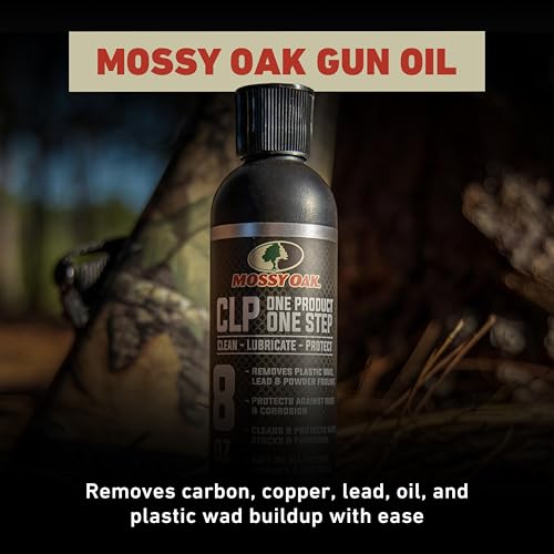 Clenzoil Mossy Oak 8 oz Gun Cleaning Oil - All-in-One CLP for Firearms