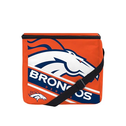 Denver Broncos 12-Pack Cooler - Unisex NFL Big Logo Stripe