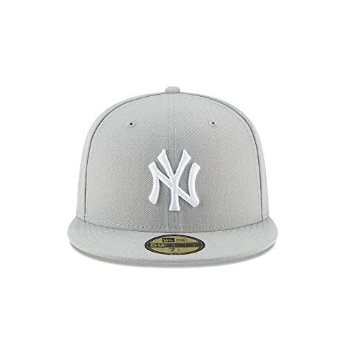 New York Yankees 59FIFTY Fitted Cap Gray 7 - Sports Fan Baseball Hat