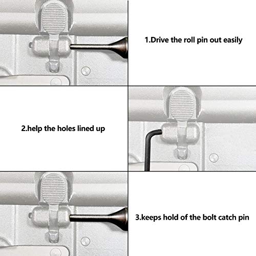 Pridefend Bolt Catch Pin Install/Removal Tool Kit Starter Punch 1 Pack in Tin Case