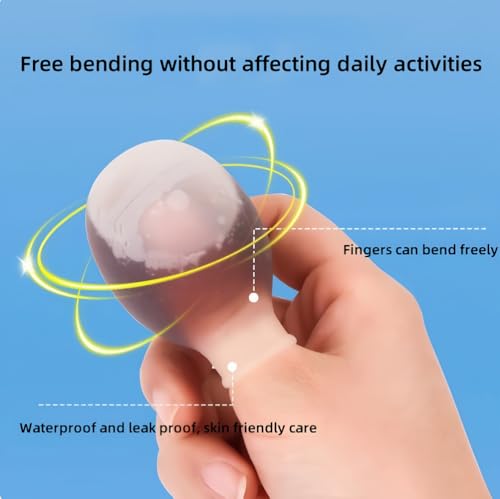 Waterproof Silicone Finger Sleeves - 3 Pack Reusable Finger Protectors