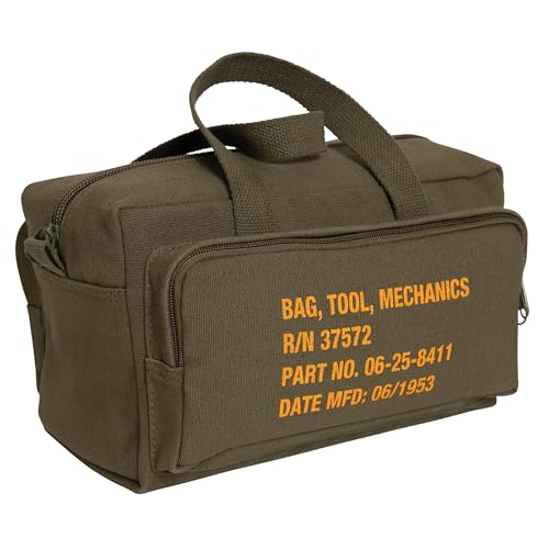 Rothco Zipper Pocket Mechanics Tool Bag with Military Stencil