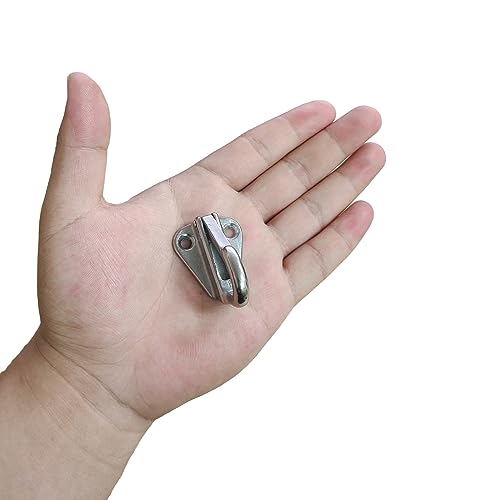 316 Stainless Steel Boat Fender Hanger Hooks – 4 Pack Heavy-Duty Safety Clip Snap Attach