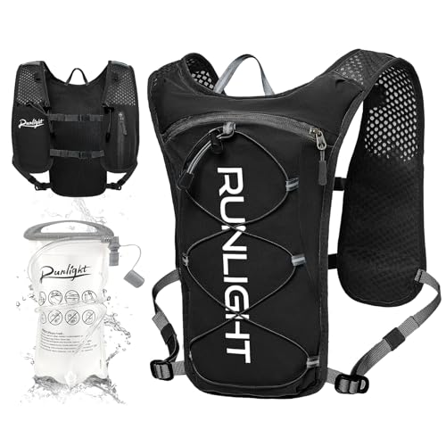 Lightweight Hydration Running Vest for Men & Women - Black