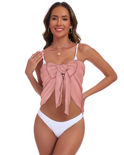 Pink Sarong Wrap for Women - Beach Bikini Swimsuit Coverup