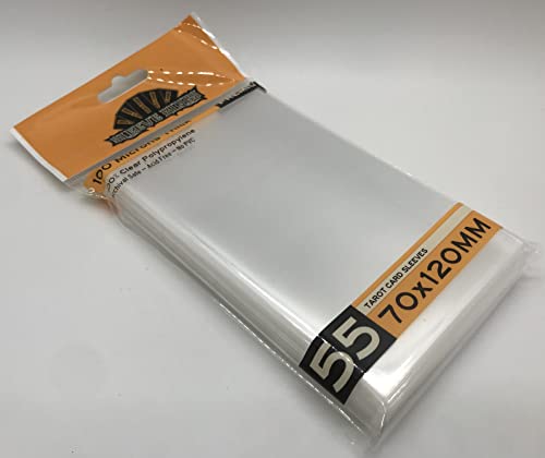 Tarot Card Sleeves - 70x120mm, 100 Microns, Pack of 55