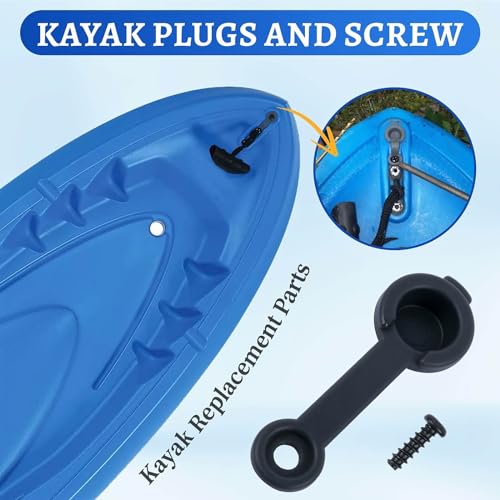 Kayak Scupper Plugs with Screws - 2 Count for Lifetime Models