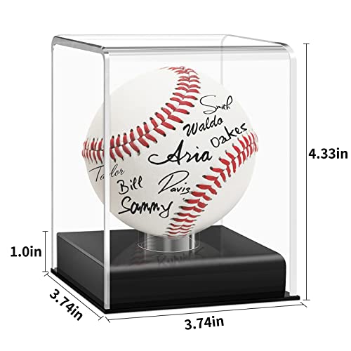 Acrylic Baseball Display Case - UV Protected Cube for Memorabilia