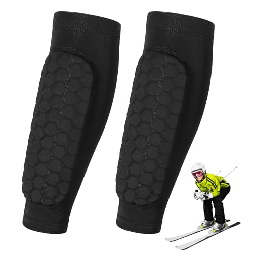 Youth & Adult Soccer Shin Guards with Honeycomb Pads - Small