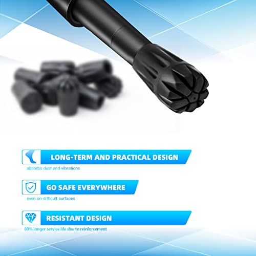 Rubber Tips for Hiking Poles - 6 Pack Angle Tips Replacement