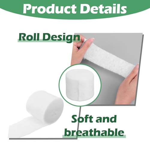 Soft Cotton Cast Padding Wrap - 6 Rolls, 2 Inch x 8.85 ft