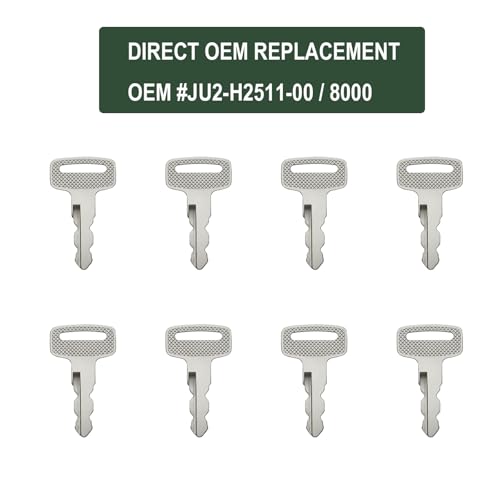 Yamaha Golf Cart Ignition Key Replacement Set - 8 Pack