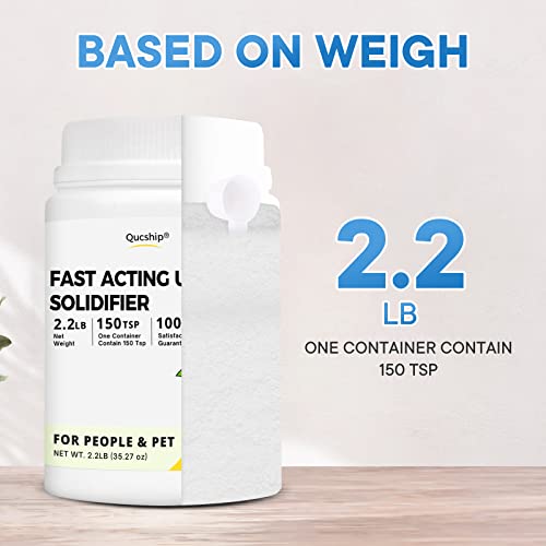 Qucship Camping Toilet Chemicals 2.2lb Poo Powder Odor Control Solidify Waste