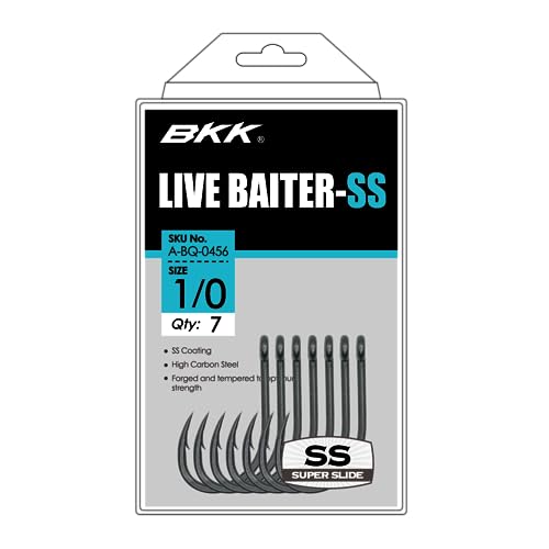 Live Bait Hook 1/0 | Corrosion Resistant J Hook with SS Coating