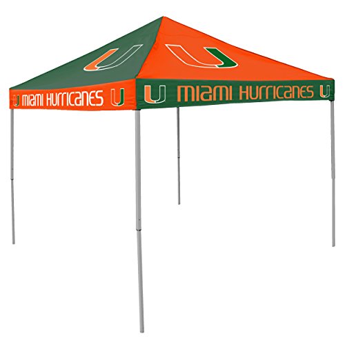 9x9 ft Miami Hurricanes Tailgating Canopy - Multicolor
