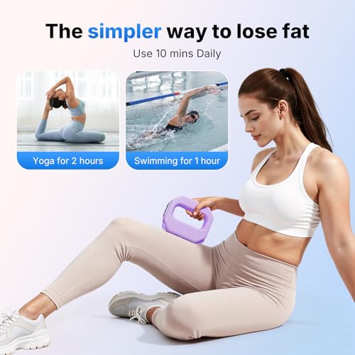 Fascia Ring Massager - Adjustable 6-Level Vibration - Purple