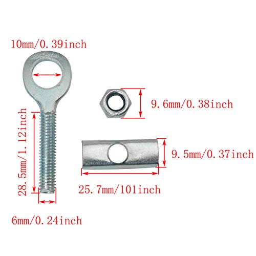 2PCS Adjustable Bicycle Chain Tensioner - Durable Steel for BMX & MTB