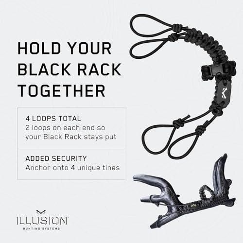 Deer Silencer for Rattling Antlers & Shed Hunting | Black Rack System Accessory