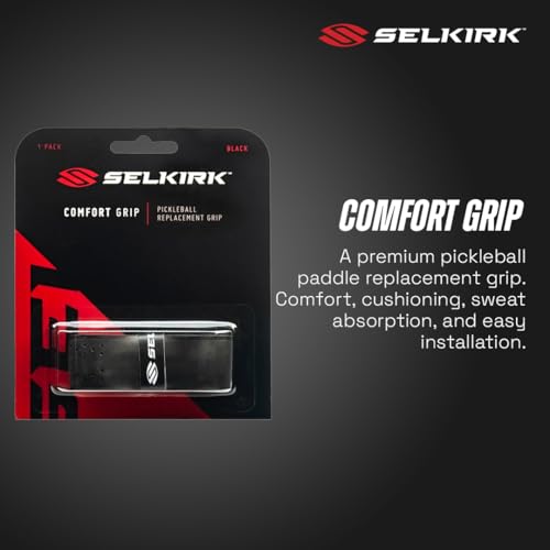 Non-Slip Pickleball Grip Tape - Comfort Pro Black