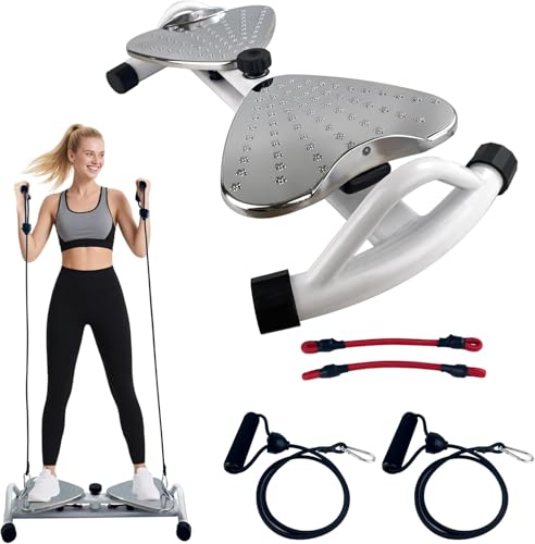Waist Twister Exercise Machine - Metal Dual-Pedal Design