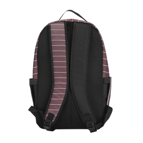 One Piece Luffy Character Art Brown Backpack with Laptop Sleeve