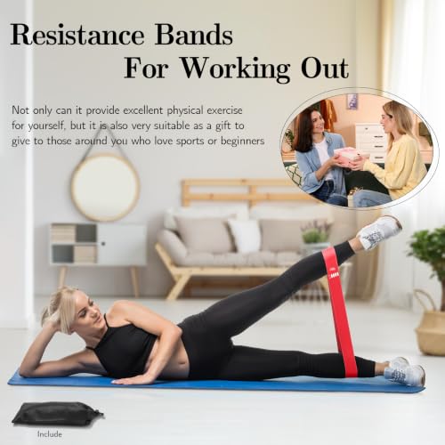 Resistance Bands Set with 5 Levels for Strength Training & Yoga