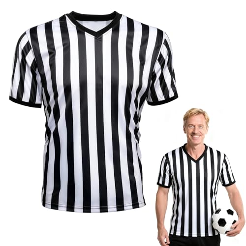 Basketball Referee Shirt - V-Neck Short Sleeve for Men & Women