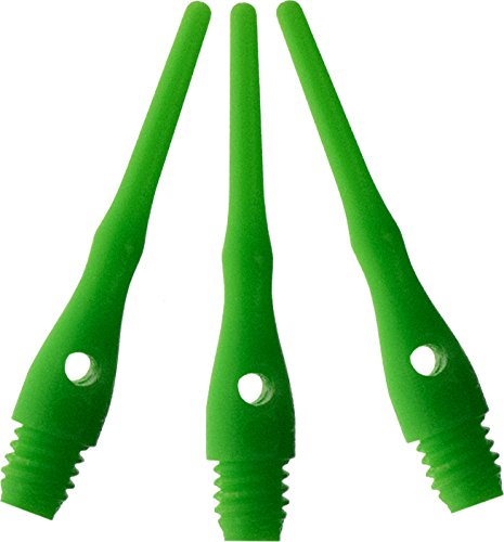 Soft Tip Dart Points - Tufflex III 2BA Thread - Green 100 Pack