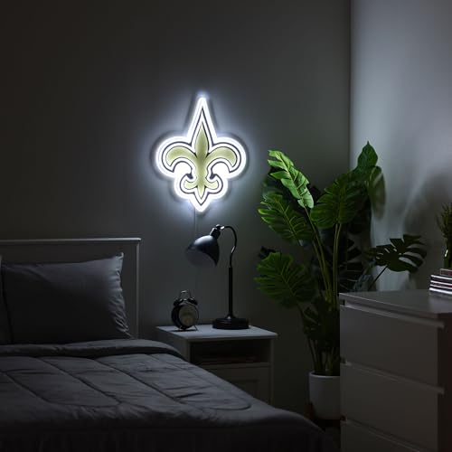 New Orleans Saints LED Neon Light Sign - Team Color, 15x12