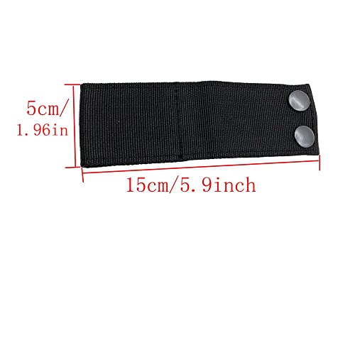 Nylon Handcuff Case with Safety Snap Closure - Black