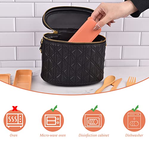 Reusable Utensil Set with Case - 2 Sets in Yellow & Orange