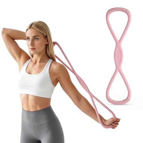 Figure 8 Resistance Band - 15LB Pink for Home Workout & Therapy
