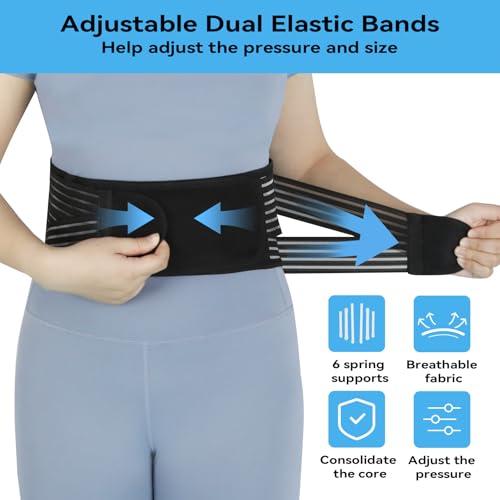Back Brace for Lower Back Pain Relief - Adjustable Support Belt