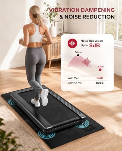 Non-Slip Foldable Exercise Equipment Mat 68"L x 24"W - Black