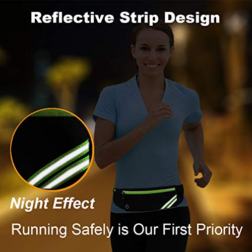 Slim Running Belt Fanny Pack - Black Waist Pack for Hiking & Workouts