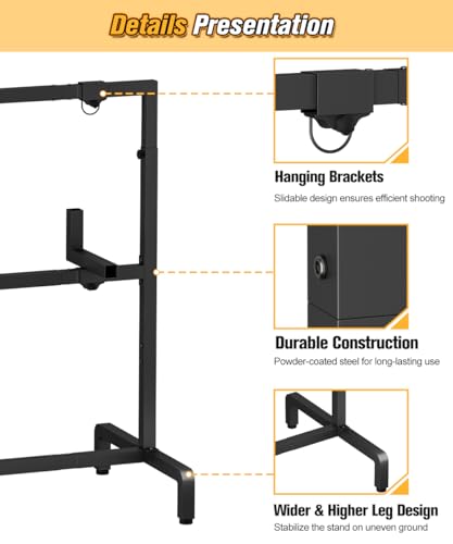 Ardier Black Adjustable Archery Target Stand for Foam and 3D Targets