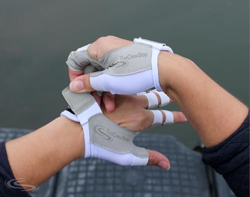 Lightweight Quick-Dry Rowing Gloves with Nonslip Grip - Grey, Medium