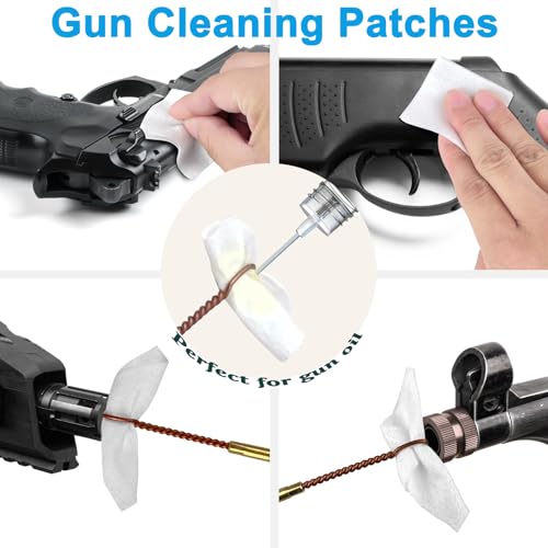 Garrelett Universal Gun Cleaning Kit with Patches, Brushes & Cloth – Firearm Maintenance Set