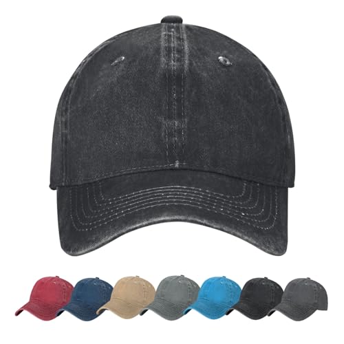 Custom Personalized Baseball Cap with Your Text - Black, One Size